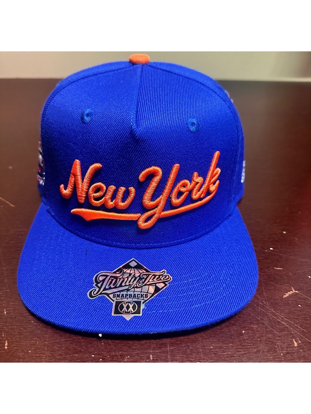 TWNTY-TWO royal blue orange Knicks New York City PRIDE SNAPBACK HAT